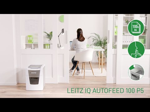 Destructeur de documents automatique et manuel (2-en-1) Leitz IQ AutoFeed SmallOffice 100M