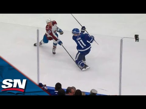 Maple Leafs Domi Wires A Knuckle Puck Through Traffic To Break The Ice vs. Avalanche