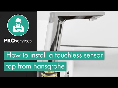 How to install a touchless sensor tap from hansgrohe
