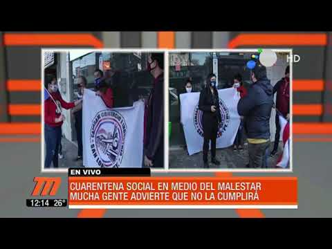 Comerciantes de San Lorenzo anuncian que no cumplirán la Cuarentena Social