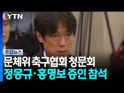 축구협회 청문회...정몽규·홍명보 고개 숙였지만, 의혹은 부인 / YTN