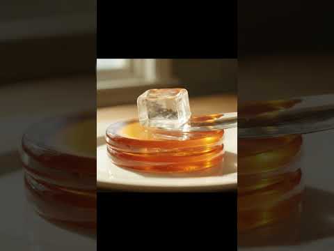 透明な輝きを、もう一つ重ねて。#Shorts #ASMR #satisfying #glassbutter #pancake #art #CGI #音フェチ #ガラス #バター