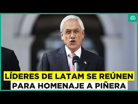 Líderes de Latinoamérica hablan de seguridad en la región en el homenaje a Sebastián Piñera