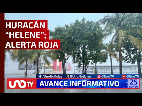 Alerta roja en quintana roo por huracán Helene