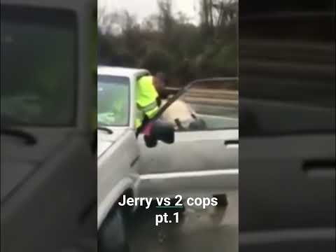 Jerry fights 2 cops then steals their car part 1