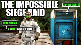 YouTube thumbnail for aloneintokyo's video titled 'LuckyLlama and I attempted an impossible raid against a clan in Rust...'