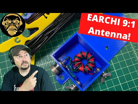 Lid TIps - DIY EARCHI 9:1 End Fed Ham Radio Antenna - TheSmokinApe