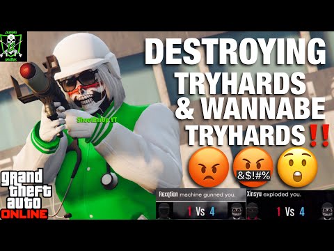 (GTA 5 ONLINE) DESTROYING TOXIC TRYHARDS & WANNABE TRYHARDS‼️🤬😲| R.I.P DSGT, ENDS & MORE GTA CREWS