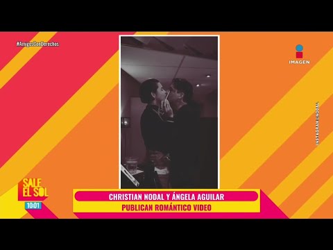 Christian Nodal y Ángela Aguilar PRESUMEN su primer VIDEO juntos en París | Sale el Sol