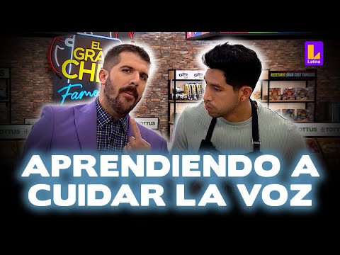 Peláez enseña a Santiago Suárez cómo cuidar la voz | El Gran Chef Famosos