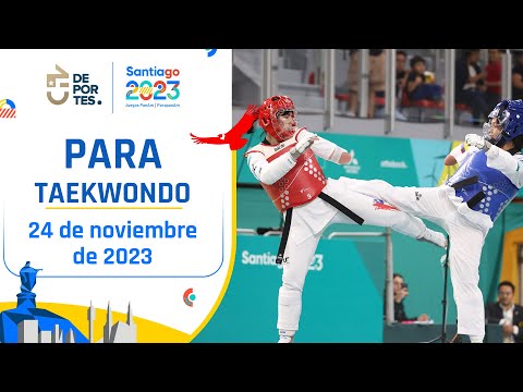¡AVANZÓ A SEMIFINALES! Constanza Fuentes ganó a Colombia en para taekwondo - Santiago 2023