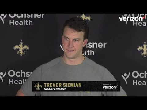 Trevor Siemian on win, filling in for Taysom Hill | Saints-Falcons Postgame video clip