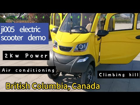 NEW: Enclosed Electric Mobility Scooter for Canadian Terrain & Weather