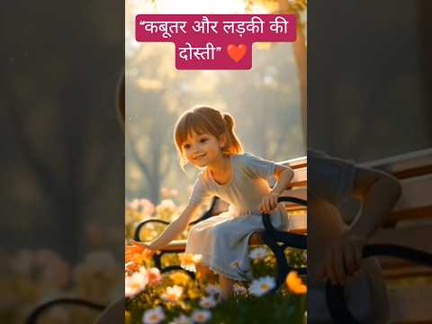 "एक अकेली लड़की और कबूतर की अनोखी दोस्ती | जब दोस्ती का हाथ बढ़ाया एक पंछी ने" #shorts #shortsvideo