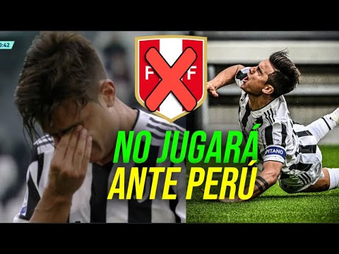 PAULO DYBALA SE FUE LESIONADO DEL JUVENTUS VS SAMPDORIA Y NO JUGARÍA ANTE LA SELECCIÓN PERUANA