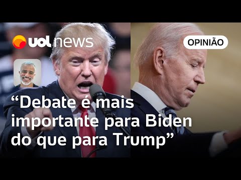 Trump x Biden: Debate é mais importante para Biden, que tem que convencer e vencer Trump | Kennedy