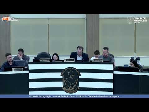 Comissão de Legislação, Justiça e Redação Final - 28/10/2026 - Câmara de Vereadores de Itapema.