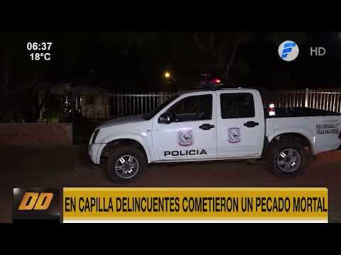 Presuntos adictos asaltaron capilla en Areguá