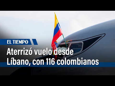 Vuelo humanitario desde Líbano llegó a Bogotá, con 116 colombianos | El Tiempo