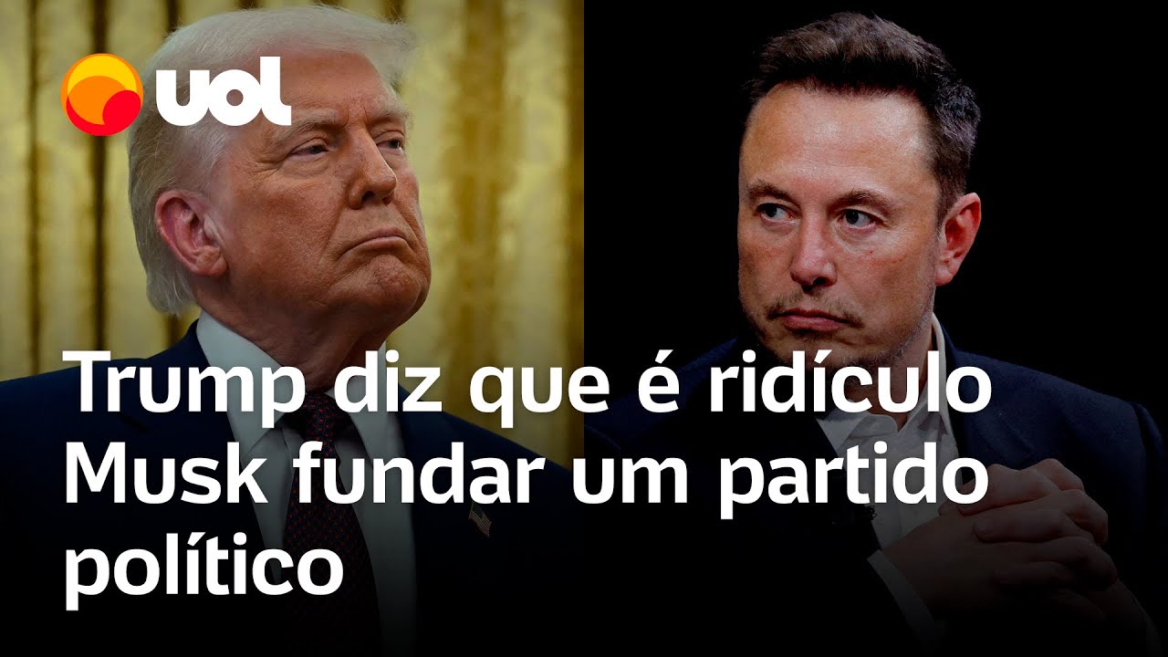 Trump critica novo partido de Elon Musk Ele pode se divertir mas isso é ridículo