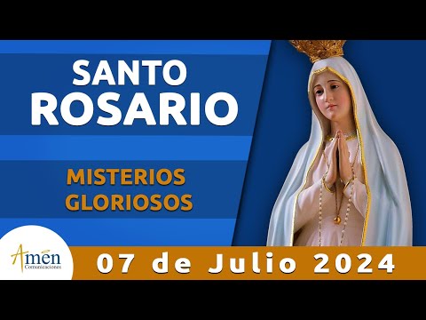 Santo Rosario Hoy Domingo 07 Julio 2024 l Padre Carlos Yepes l Misterios  Gloriosos