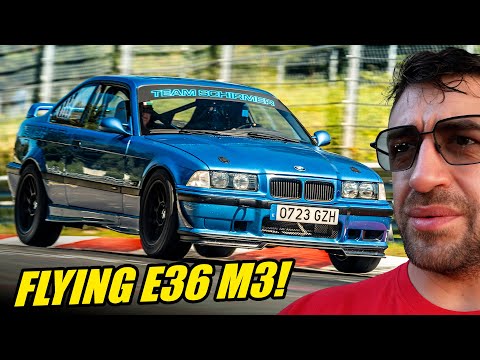 LUCKIEST Driver Near CRASH! // BMW E36 M3 Nürburgring