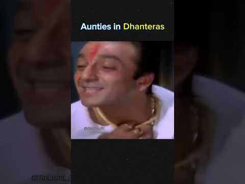 Indian Aunties in Dhanteras 💰 #dhanteras #diwali #meme #comedy #virel #viralvideos #gold #silver #ai