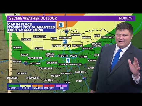 DFW Weather | Severe weather possible on Monday, 14 day forecast