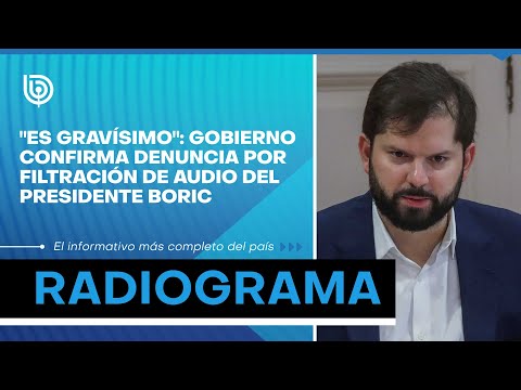 Es gravísimo: Gobierno confirma denuncia por filtración de audio del presidente Boric