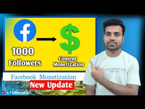 Facebook Content Monetization🔥|| Good News || 1000 Followers || A.T Information