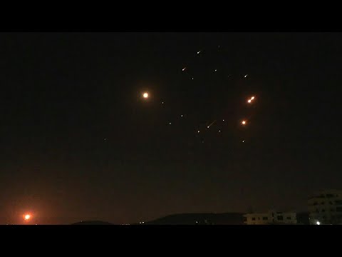Salvo of Iranian missiles seen over Ramallah | AFP