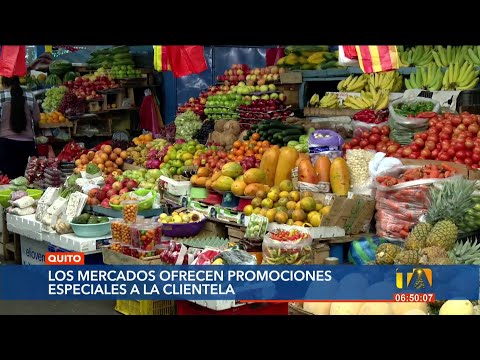 Mercados de Quito alistan ofertas que los ciudadanos realicen sus compras de fin de año