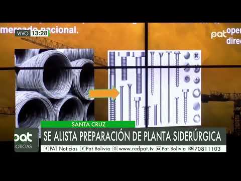 Santa Cruz se alista preparación de planta siderúrgica