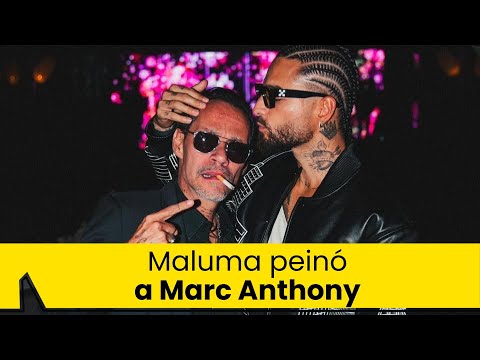 Marc Anthony invitó a Maluma a su concierto en Medellín y el paisa lo peinó