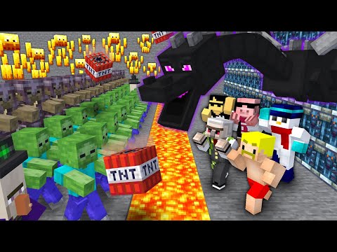 10000体の史上最強敵軍団 VS 全自動セキュリティ【マイクラ】