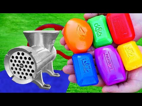EXPERIMENT COLORFUL SOAP VS MEAT GRINDER