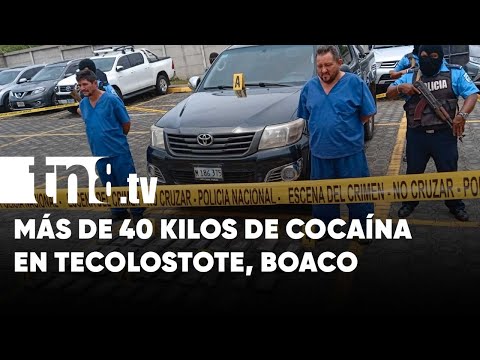 Golpe al narcotráfico: Incautan más de 40 kilos de cocaína en Boaco - Nicaragua