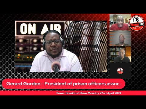 PBS with Gerard Gordon, President of Prison officers Assoc.says the was a Riot at the POS Prison.
