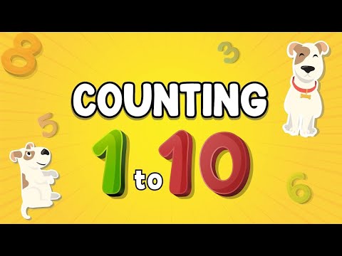 Counting from 1-10 Make Easy & Fun | Adorable Dogs Animation | Learn with Fun | TheLearningApps.com