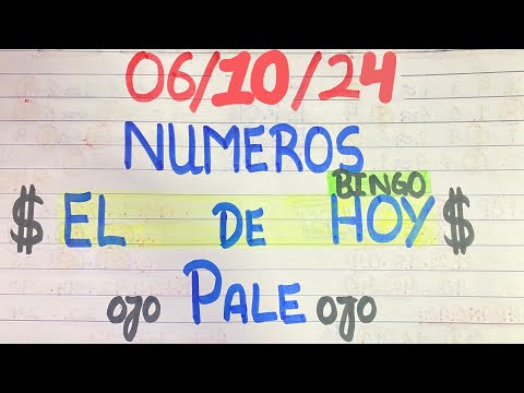 NUMEROS PERFECTO PARA HOY 06/10/24 DE OCTUBRE 2024 , NUMEROS PARA LOTERIAS