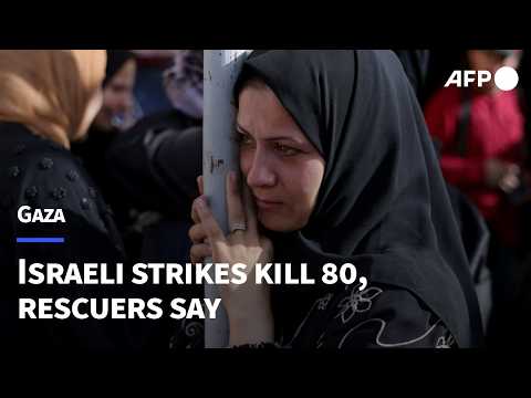 Palestinians mourn loved ones killed in Israeli strikes | AFP