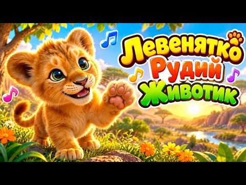 Левенятко Рудий Животик 🦁 Дитячі мультики та пісні українською | Збірка для дітей