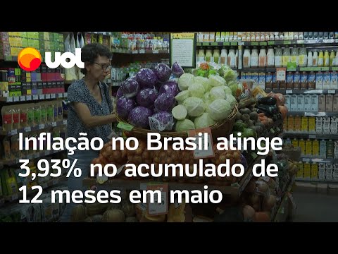 Inflação no Brasil sobe 0,46% em maio; taxa anual volta a ganhar força após 7 meses; confira