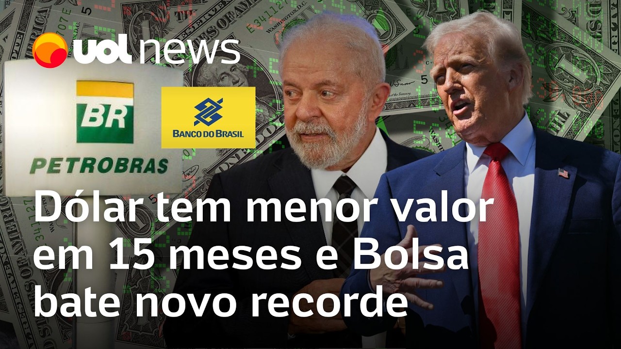 Bolsa tem novo recorde com BB e Petrobras; dólar cai de olho na taxa de juros nos EUA e no Brasil