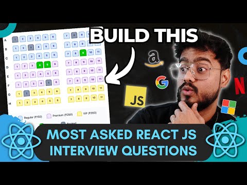 React JS Interview Questions ( Cinema Seat Booking ) - Frontend Machine Coding Interview Experience