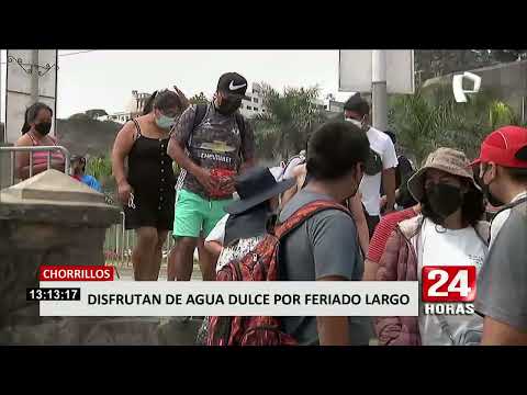 Chorrillos: Muchas familias pasan el jueves santo en Agua Dulce