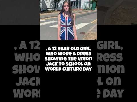 School excludes girl from taking part in World Culture Day | Girl in Union Jack
