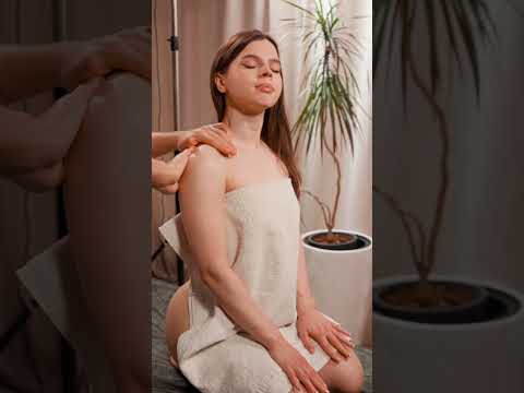 Mark gives Angel an ASMR shoulder massage #asmr