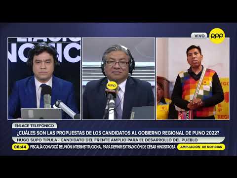 Hugo Supo Tipula, candidato al Gobierno Regional de Puno: Planteamos la autonomía por cuencas.