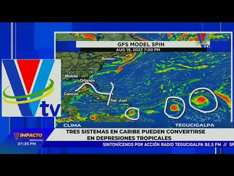 Tres sistemas en Caribe pueden convertirse en depresiones tropicales
